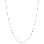 KoolJewelry Sterling Silver Box Chain Necklace For Women 16-30 Inch (0.8 mm, 0.9 mm or 1 mm)