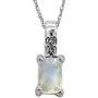 YoTreasure 0.58 ct Moonstone Solid 925 Sterling Silver Chain Pendant YoTreasure 0.58 ct Moonstone Solid 925 Sterling Silver Chain Pendant