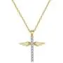 caselast Cross Angel Wings Pendant Necklace Guardian Angel Cubic Zirconia Necklace Valentines Day Jewelry Gifts for Her Women Girls(Gold) caselast Cross Angel Wings Pendant Necklace Guardian Angel Cubic Zirconia Necklace Valentines Day Jewelry Gifts for Her Women Girls(Gold)