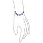 Protection Good Luck Turkish Evil Eye Glass Bead Bracelet For Women Teen 925 Sterling Silver Links More Colors 7 Inch