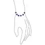 Protection Good Luck Turkish Evil Eye Glass Bead Bracelet For Women Teen 925 Sterling Silver Links More Colors 7 Inch