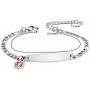 mnmhope Fashion Small Figaro Medical Alert Bracelet for Women Adjustable 6.5-8 inch