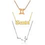 Hsarsup 12 Constellation Necklace- Set of 3 -Pendant Zodiac Astrology Gold/Silver/Rose Gold Tone Chain for Women Jewelry with Gold Message Card