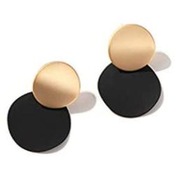 SUANNI Matte Collections - Round Dangle Earrings With For Women Jewelry,Gift Packed