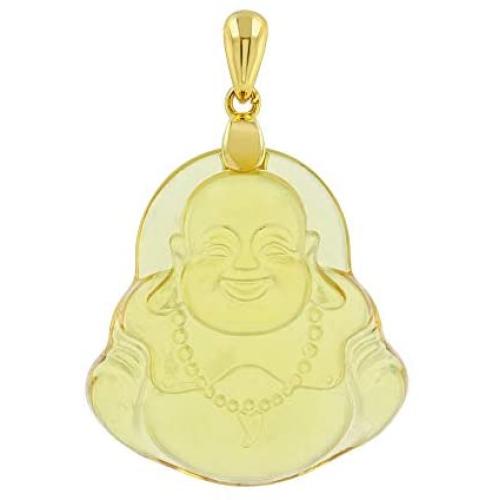 Happy Laughing Buddha Yellow Jade Pendant, Genuine Certified Grade A Jadeite Jade Hand Crafted, Buddha Medallion, Buddha charm, Buddha Pendant, Good Luck Yellow Jade statue pendant