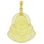 Happy Laughing Buddha Yellow Jade Pendant, Genuine Certified Grade A Jadeite Jade Hand Crafted, Buddha Medallion, Buddha charm, Buddha Pendant, Good Luck Yellow Jade statue pendant