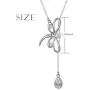 S925 Sterling Silver Large Dragonfly Pendant Long Sweater Necklace 26 Inch Chain for Women Teen Girls Birthday Gifts Jewelry