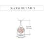 WINNICACA s925 Sterling Silver（Hummingbird&Lotus&Sunflower& Rose& Daisy&Bee&Tree of Life） Pendant Necklace Jewelry for Women Teens Birthday Gift