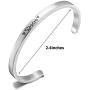 KUIYAI Mama Elephant Cuff Mommy Baby Bangle Cute Elephant Mother Gift for Family