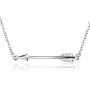 Moonlight Collections Sideways Arrow Necklace Sterling Silver Inspirational Gifts for Women Jewelry