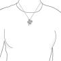 Irish Shamrock Lucky Charm Pave CZ Four Leaf Clover Pendant Necklace For Women For Teen 925 Sterling Silver