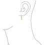 Nautical Ocean Leverback Drop Dangle Fishbone Fish Earrings For Women For Teen 14K Gold Plated 925 Sterling Silver