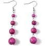 Shop LC Purple Howlite Beads Black Oxidized Silvertone Dangle Drop Earrings Necklace Prom Jewelry Sets Mothers Day Gifts for Women Size 18''