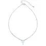 GemStar USA Sterling Silver Synthetic Opal Cross Small Dainty Choker Necklace GemStar USA Sterling Silver Synthetic Opal Cross Small Dainty Choker Necklace