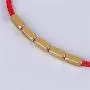 Dainty Tibet Bracelet with Copper Beads Handmade Tibetan Braided Cotton Copper Beads Bracelet Adjustable String Lucky Colorful Rope Bracelet for Teen Girls Jewelry