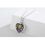 CHENGHONG Rose Flower Urn Necklaces for Ashes 925 Sterling Silver Customized Necklace for Ashes Creamation Necklaces for Ashes Keepsake Memorial Jewelry Gifts for Women Girls