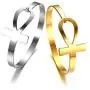 VNOX Stainless Steel Egyptian Symbol Ankh Cross Key of Life Cuff Bangle Bracelet for Women Girl,7.3'' VNOX Stainless Steel Egyptian Symbol Ankh Cross Key of Life Cuff Bangle Bracelet for Women Girl,7.3''