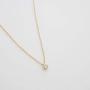 HONEYCAT Petite Solitaire Single Bezel Necklace in Gold, Rose Gold, or Silver | Minimalist, Delicate Jewelry