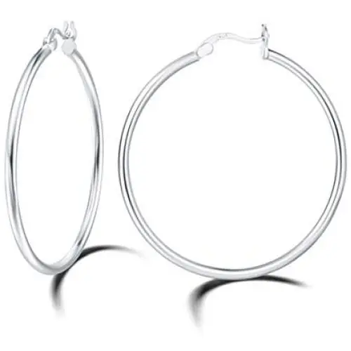 Carleen Gold Plated 925 Sterling Silver Hoop Earrings High Polished Round Tube Click-Top Huggie Piercing Small/Medium/Large Big Hoop Earrings for Women Girls Fine Jewelry Gifts, All Size Carleen Gold Plated 925 Sterling Silver Hoop Earrings High Polished Round Tube Click-Top Huggie Piercing Small/Medium/Large Big Hoop Earrings for Women Girls Fine Jewelry Gifts, All Size