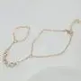 YienDoo Fashion Gold Tiny Crystal Bracelet Finger Chain Hand Harness Chain Dainty 3 Rhinestone Slave Bracelet Jewelry for Women and Girls YienDoo Fashion Gold Tiny Crystal Bracelet Finger Chain Hand Harness Chain Dainty 3 Rhinestone Slave Bracelet Jewelry for Women and Girls