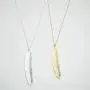 Aineecy Large Feather Pendant Necklace Bohemian Simple Metal Feather Long Chain Necklace for Women Girls Jewelry Gifts Aineecy Large Feather Pendant Necklace Bohemian Simple Metal Feather Long Chain Necklace for Women Girls Jewelry Gifts