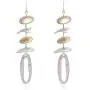 Joan Miro Abstract & Geometric Metal Motif Mobile Statement Long Earrings Joan Miro Abstract & Geometric Metal Motif Mobile Statement Long Earrings