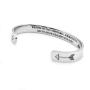 NXYVB Women Girls Motivational Birthday Cuff Bangle Friendship Personalized Jewelry Inspirational Cuff Bracelet Bangle Keep Going Motivational Mantra Quote Stainless Steel Engraved for Girl Gift