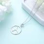 S925 Sterling Silver Gymnastics Sport Charm Pendant Necklace Inspirational Jewelry Gifts for Women，Gymnasts, Coaches