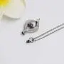 Cremation Necklace Memorial Jewelry Stainless Steel Crystal Pendant Locket Keepsake Urn Necklace for Ashes Cremation Necklace Memorial Jewelry Stainless Steel Crystal Pendant Locket Keepsake Urn Necklace for Ashes