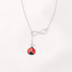 WUSUANED Good Luck Ladybug Keychain When She Swoops In It Remind Us Not Be Let Worries Cloud A Single Day Ladybug Lover Gift