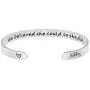 Joycuff She Believed She Could So She Did Inspirational Gifts for Women Bridesmaid Christmas Birthday Personalized Name Mantra Cuff Bangle Customized Engraved
