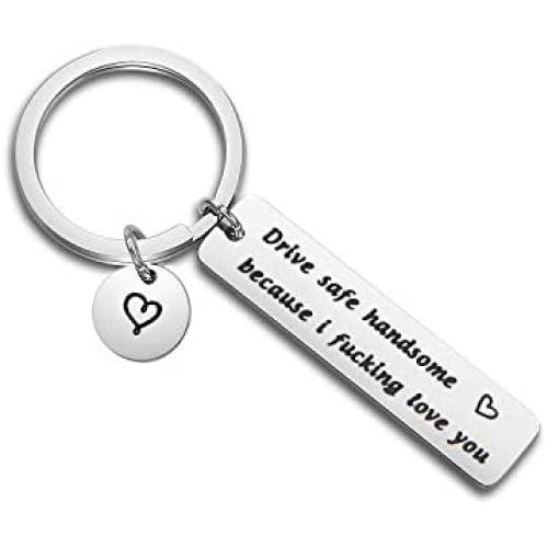 MAOFAED Drive Safe Keychain Driver Keychain New Driver Gift Sweet 16 Gift