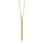 Gelin 14k Real Gold Simple Vertical Bar Chain Necklace for Women, A Perfect Birthday Gifts for Girlfriend, Wife, New Moms, 18 inch
