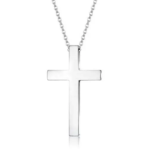 FIBO STEEL Stainless Steel Cross Pendant Chain Necklace for Men Women, 22-30 Inches FIBO STEEL Stainless Steel Cross Pendant Chain Necklace for Men Women, 22-30 Inches