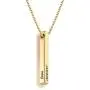 Oak&Luna Personalized Custom Pillar Bar Necklace -3D Engraved 4 Sides- Sterling Silver 925 Jewelry Gift for Her- Mother Day Pendant Oak&Luna Personalized Custom Pillar Bar Necklace -3D Engraved 4 Sides- Sterling Silver 925 Jewelry Gift for Her- Mother Day Pendant