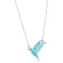Boma Jewelry Sterling Silver Blue Resin Bird Necklace, 18 Inches Boma Jewelry Sterling Silver Blue Resin Bird Necklace, 18 Inches