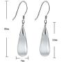 Teardrop Earrings Cats Eye Stone Silver earrings Korean Edition Kpop Earrings Jewelry for Women