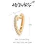 MYEARS Women Gold Huggie Hoop Earrings Ear Stud Cuff Diamond Cubic Zirconia 14K Gold Filled Small Boho Simple Delicate Hypoallergenic Jewelry Gift