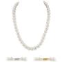 THE PEARL SOURCE 14K Gold AAAA Quality White Freshwater Cultured Pearl Necklace for Women in 20'' Matinee Length