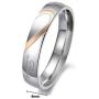 Uloveido Couples Titanium Stainless Steel Wedding Engagement Band Rings Engraved Real Love Y552