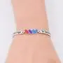 BAUNA Bisexual Pride Bracelet Bisexuality Pride Flag Jewelry for Her It Takes A Lot of Courage to Become Who You Really are Rainbow Gifts