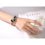 YONUO Women Crystal Bangle Bracelet Layered Wrap Chakra Healing Stone Beads Natural Gemstone Bracelets Fashion Jewelry for Valentine’s Day Gifts