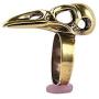 MIXIA Vintage Adjustable Ravens Crow Finger Rings Punk Animal Bird Skull Skeleton Ring Steampunk Jewelry