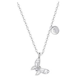 Butterfly Necklace Initial Letter Pendant Necklace with Message Card Butterfly Jewelry Gifts for Women Girls