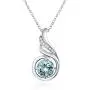 925 Sterling Silver Created Birthstone Necklaces Phoenix Jewelry Christmas Anniversary Birthday Gifts for Women