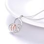 Dolphin Necklace Serling Silver Love Heart Dolphin Pendant Necklace Gifts for Women Teens Girls Dolphin Lover