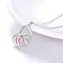 Dolphin Necklace Serling Silver Love Heart Dolphin Pendant Necklace Gifts for Women Teens Girls Dolphin Lover