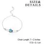 AOBOCO I Love You Jewelry Sterling Silver Heart Bracelet, Blue Purple Crystal from Austria, Fine Jewelry Gifts for Women AOBOCO I Love You Jewelry Sterling Silver Heart Bracelet, Blue Purple Crystal from Austria, Fine Jewelry Gifts for Women