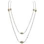 John Medeiros Gold and Silver Tone Long Strand 38'' Necklace with Handcrafted Charms Made in America