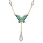 MIXIA Colorful Animal Butterfly Jewelry Set Enamel Insect Earrings Necklace Pendant Sets Teardrop Pearls for Women Wedding Party